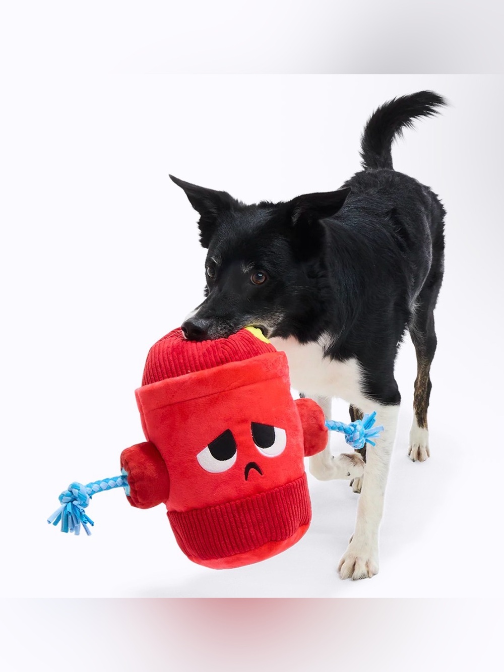 Bark Box XL Marky Mark fire hydrant with rope tug NEW